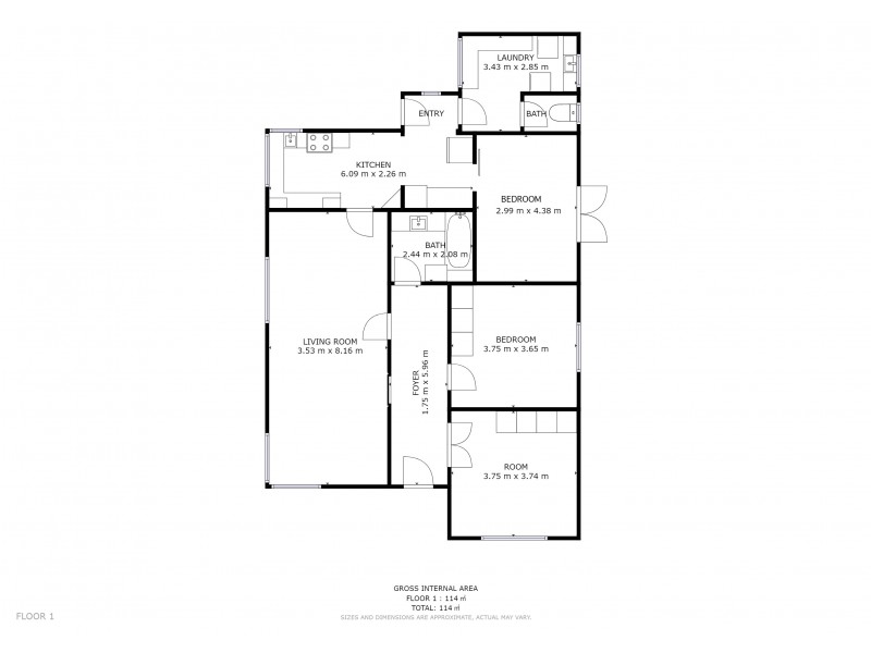 11 Riverway Road, Montrose TAS 7010 Floorplan
