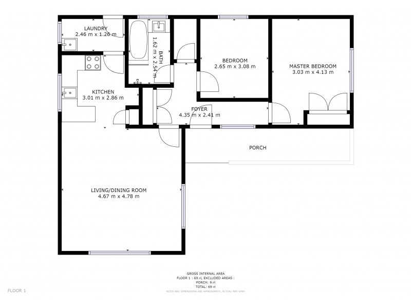 7/7A Knoll Street, Glenorchy TAS 7010 Floorplan