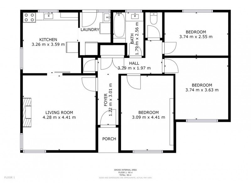 11 Rogers Place, Bridgewater TAS 7030 Floorplan