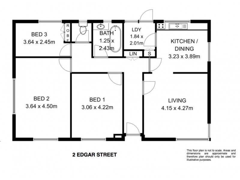 2 Edgar Street, Claremont TAS 7011 Floorplan