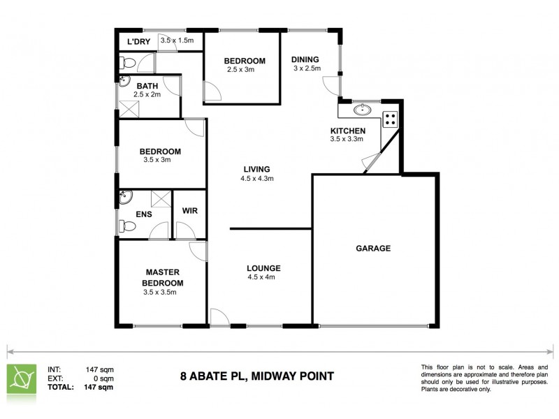 3 Abate Place, Midway Point TAS 7171 Floorplan