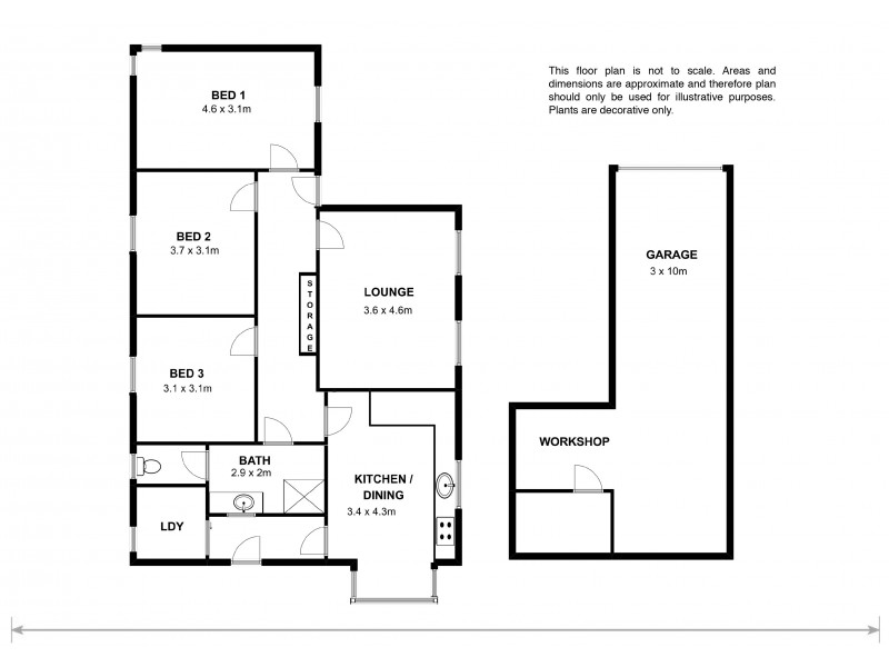 9 Somerton Crescent, Derwent Park TAS 7009 Floorplan