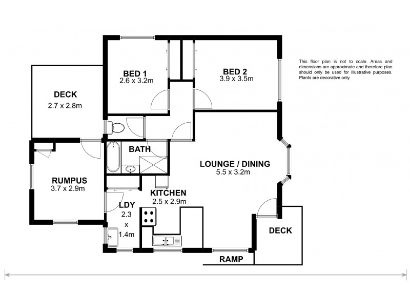 2/13 Queen Anne Street, Oatlands TAS 7120 Floorplan