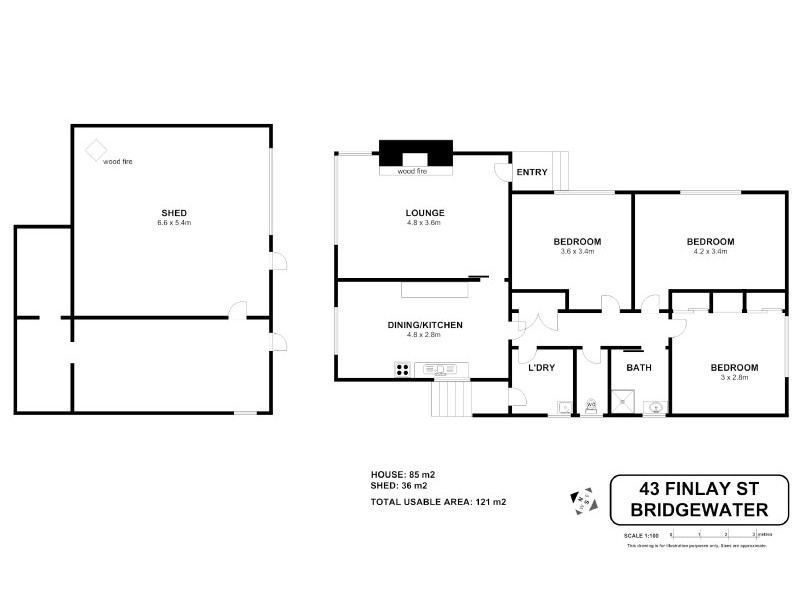 43 Finlay Street, Bridgewater TAS 7030 Floorplan