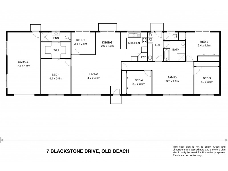 7 Blackstone dr, Old Beach TAS 7017 Floorplan