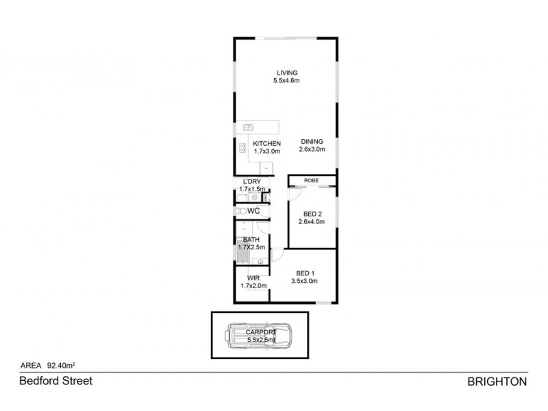 1/1B Bedford Street, Brighton TAS 7030 Floorplan