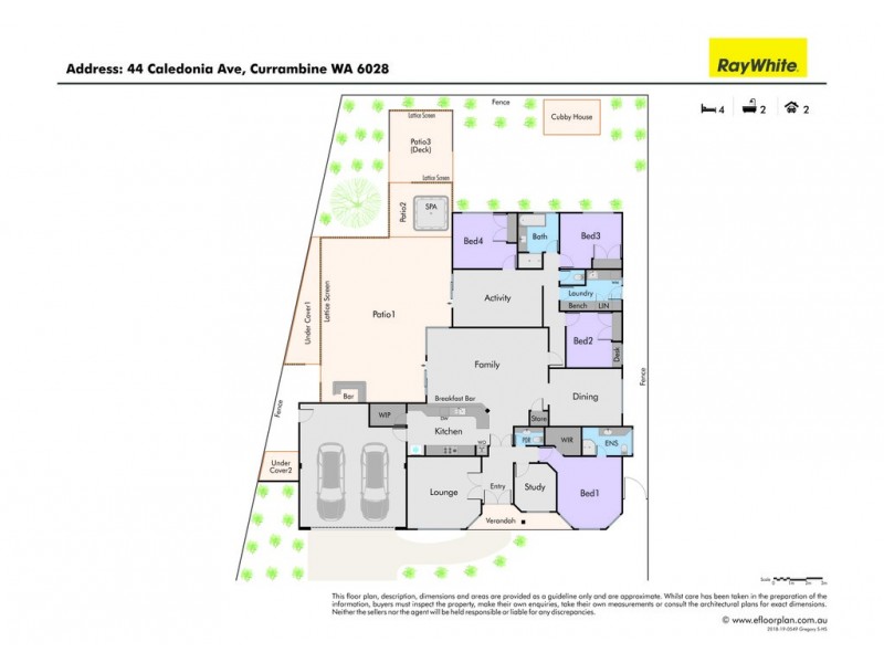 44 Caledonia Avenue, Currambine WA 6028 Floorplan