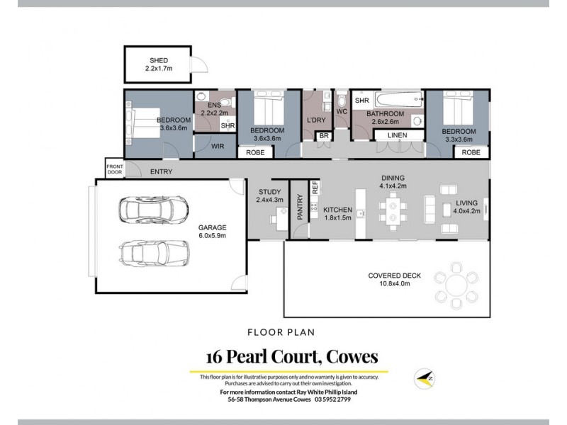 16 Pearl Court, Cowes VIC 3922 Floorplan