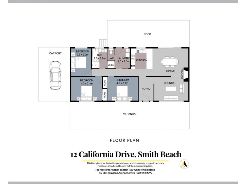 12 California Drive, Smiths Beach VIC 3922 Floorplan