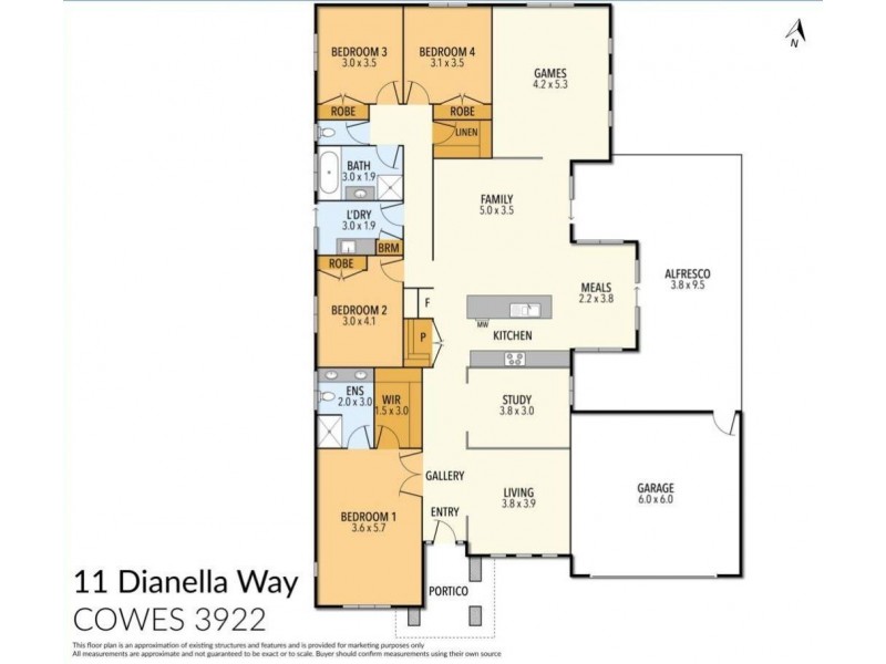 11 Dianella Way, Cowes VIC 3922 Floorplan