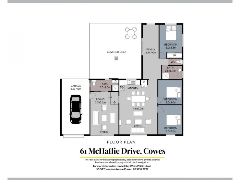61 McHaffie Drive, Cowes VIC 3922 Floorplan