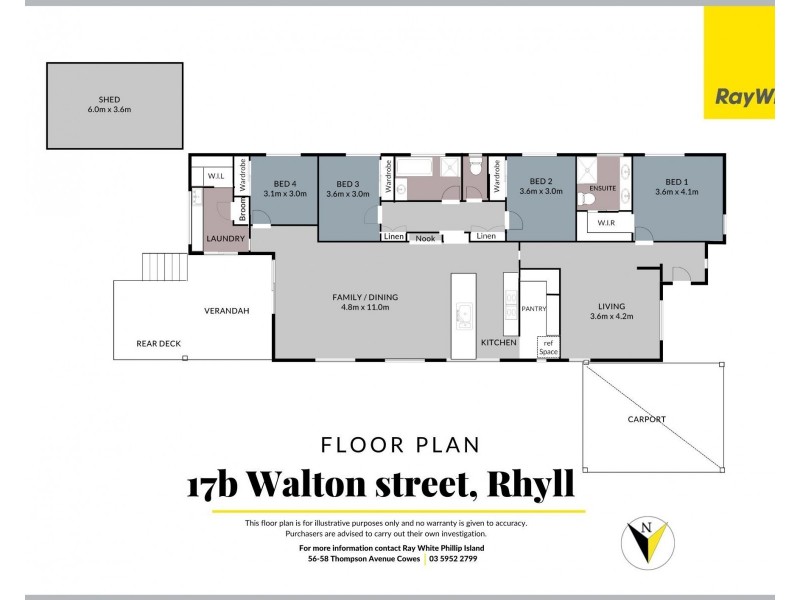 17B Walton Street, Rhyll VIC 3923 Floorplan