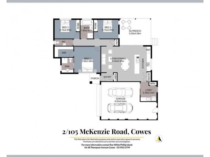 2/105 McKenzie Road, Cowes VIC 3922 Floorplan