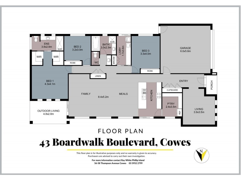 43 Boardwalk Boulevard, Cowes VIC 3922 Floorplan