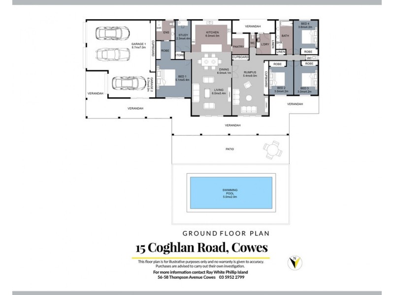 15 Coghlan Road, Cowes VIC 3922 Floorplan