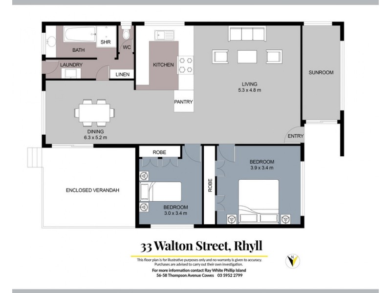 33 Walton Street, Rhyll VIC 3923 Floorplan