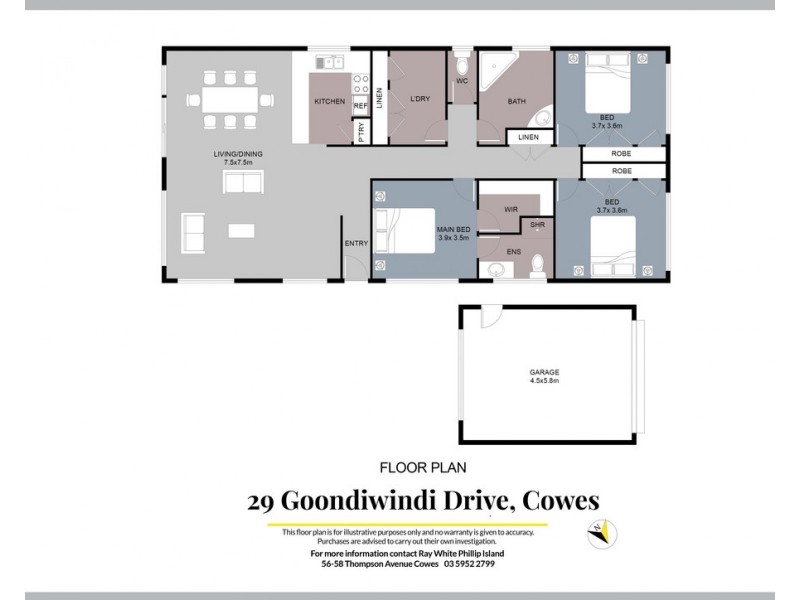 29 Goondiwindi Drive, Cowes VIC 3922 Floorplan