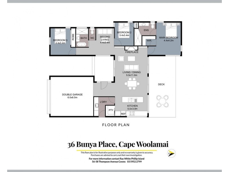 36 Bunya Drive, Cape Woolamai VIC 3925 Floorplan