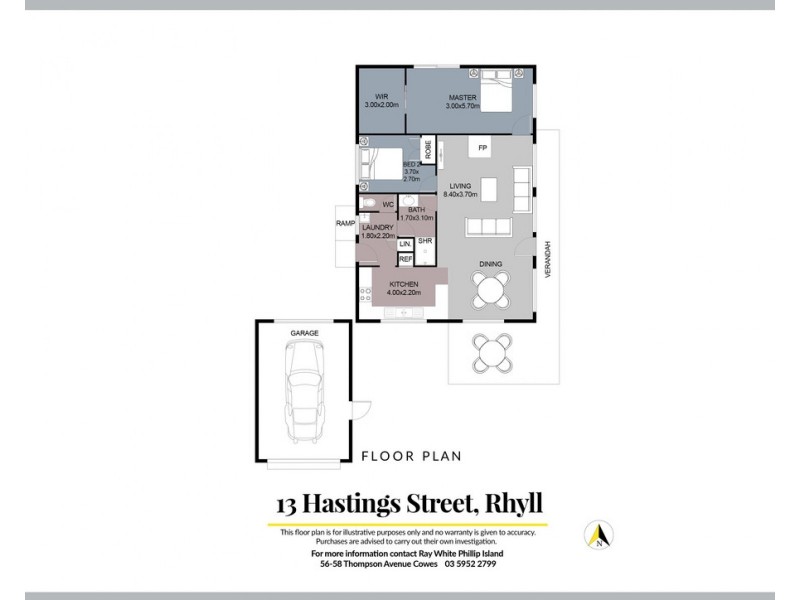 13 Hastings Street, Rhyll VIC 3923 Floorplan