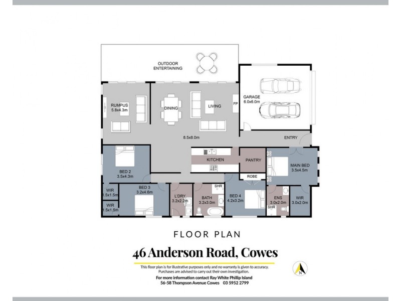 46 Anderson Road, Cowes VIC 3922 Floorplan