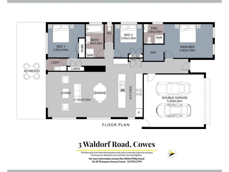 3 Waldorf Road, Cowes VIC 3922 Floorplan