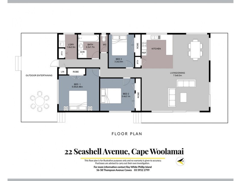 22 Seashell Avenue, Cape Woolamai VIC 3925 Floorplan