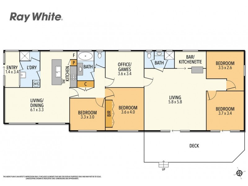 8 Highview Crescent, Surf Beach VIC 3922 Floorplan