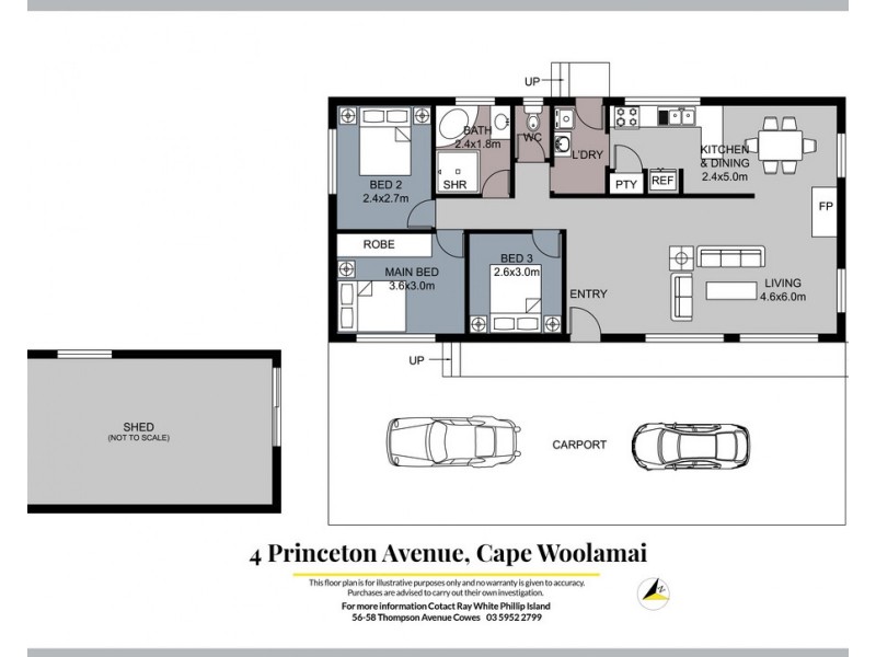 4 Princeton Avenue, Cape Woolamai VIC 3925 Floorplan