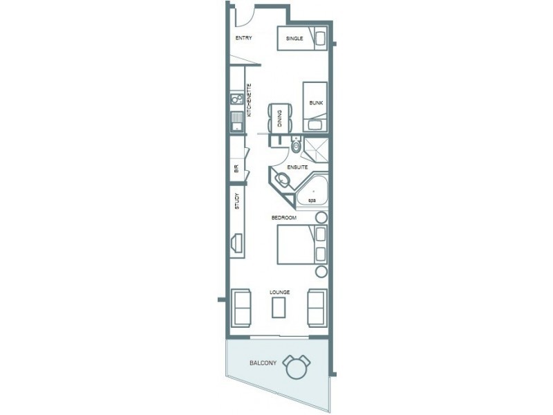 Apt 133/1 Findlay Street, Cowes VIC 3922 Floorplan