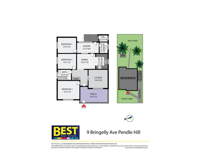 9 Bringelly Avenue, Pendle Hill NSW 2145 Floorplan