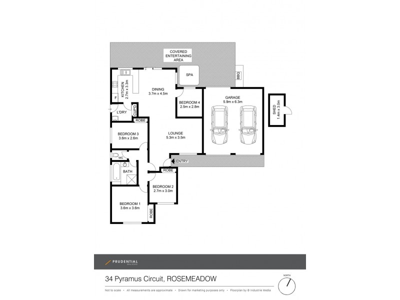 34 Pyramus Circuit, Rosemeadow NSW 2560 Floorplan