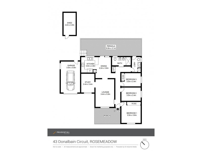 43 Donalbain Circuit, Rosemeadow NSW 2560 Floorplan