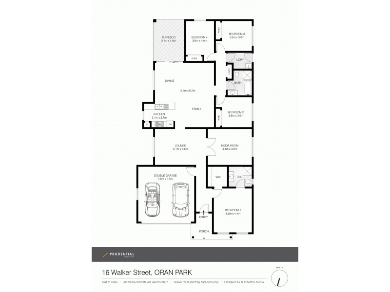 16 Walker Street, Oran Park NSW 2570 Floorplan