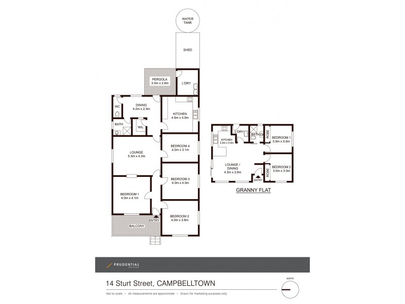 14 and 14A Sturt Street, Campbelltown NSW 2560 Floorplan