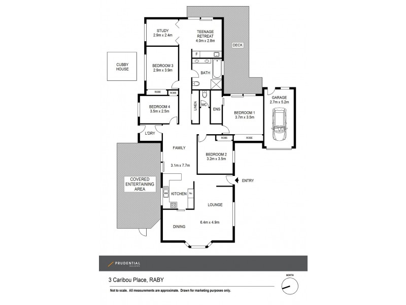 3 Caribou Place, Raby NSW 2566 Floorplan
