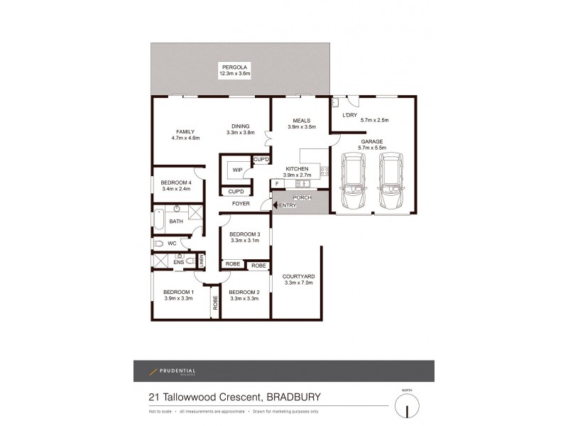 21 Tallowwood Crescent, Bradbury NSW 2560 Floorplan