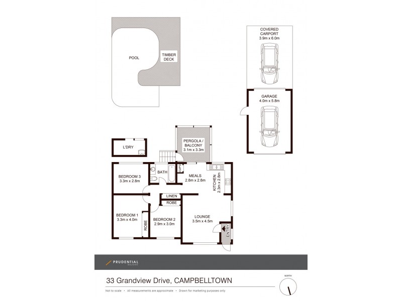 33 Grandview Drive, Campbelltown NSW 2560 Floorplan