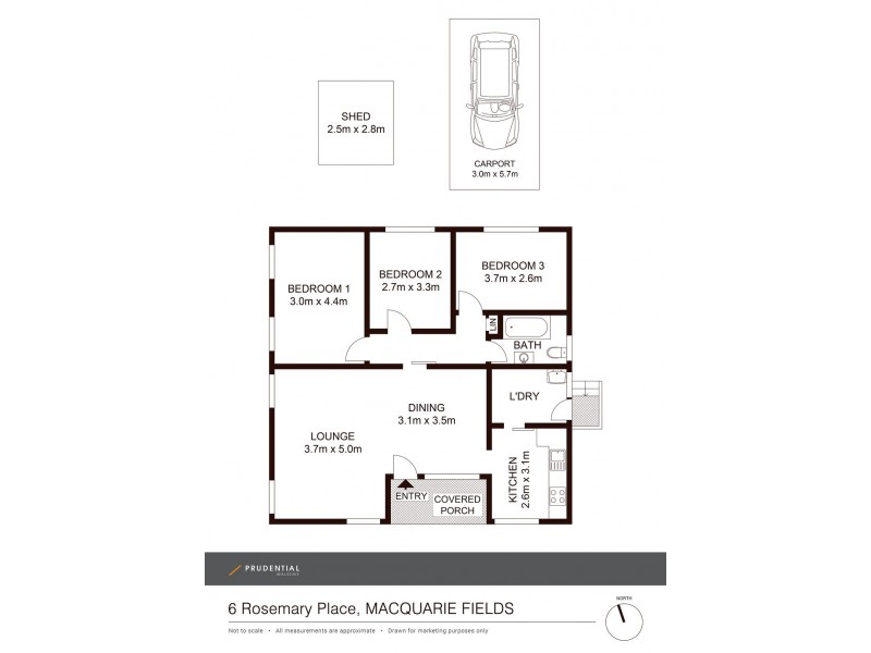 6 Rosemary Place, Macquarie Fields NSW 2564 Floorplan
