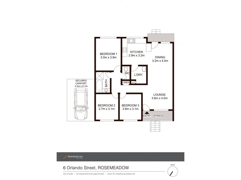 6 Orlando Street, Rosemeadow NSW 2560 Floorplan