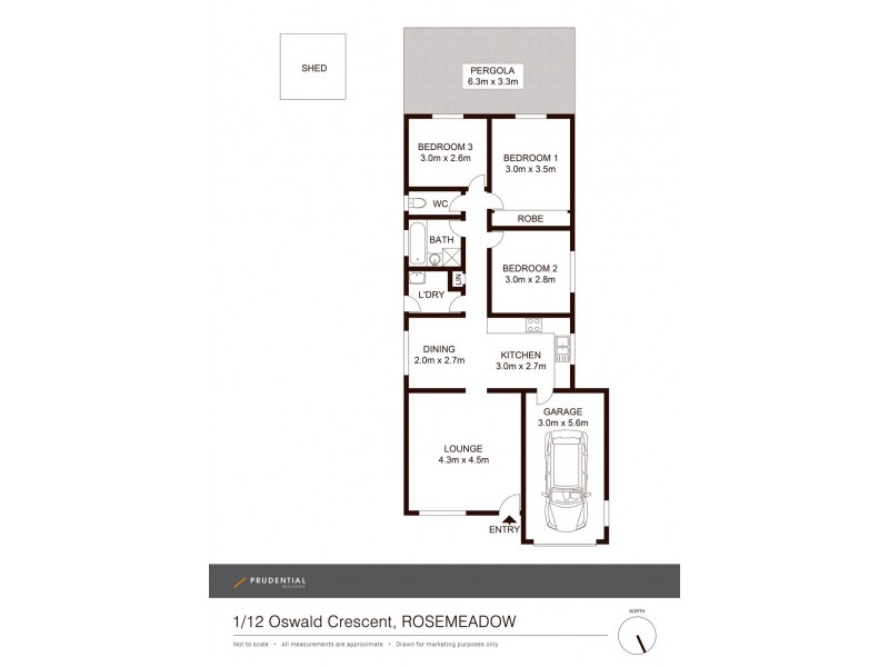 1/12 Oswald Crescent, Rosemeadow NSW 2560 Floorplan
