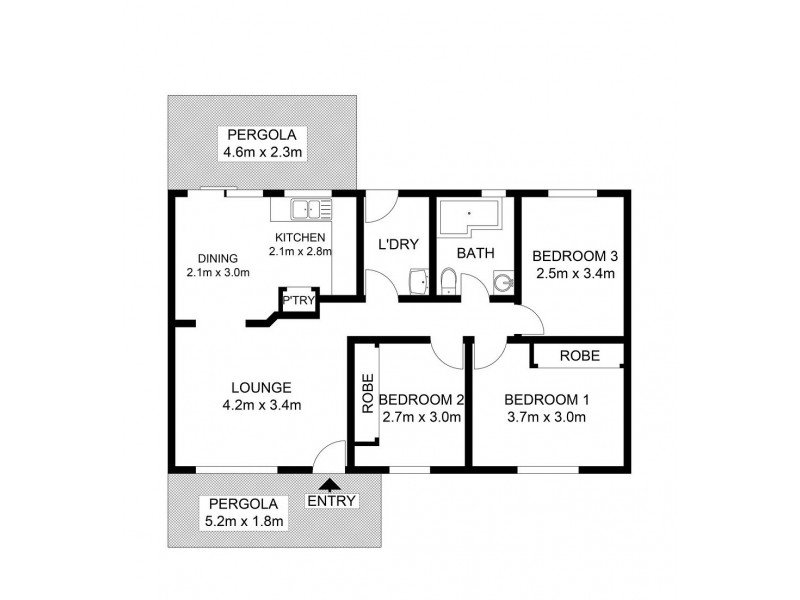 16a Bradbury Avenue, Campbelltown NSW 2560 Floorplan