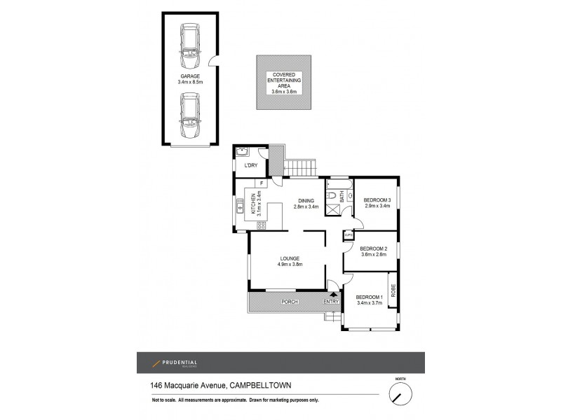 146 Macquarie Avenue, Campbelltown NSW 2560 Floorplan