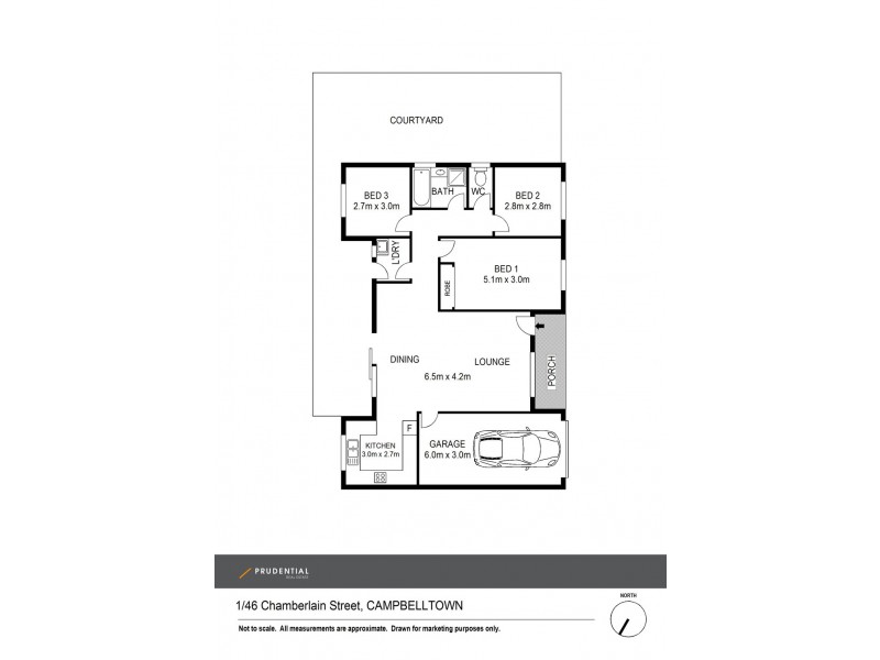 1/46 Chamberlain Street, Campbelltown NSW 2560 Floorplan
