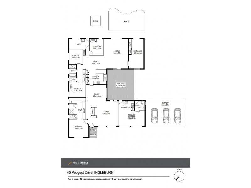 40 Peugeot Drive, Ingleburn NSW 2565 Floorplan