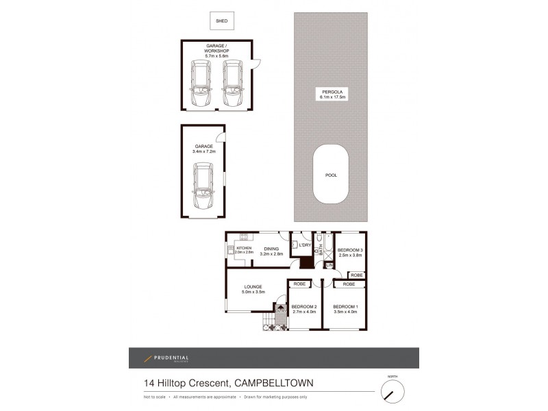 14 Hilltop Crescent, Campbelltown NSW 2560 Floorplan