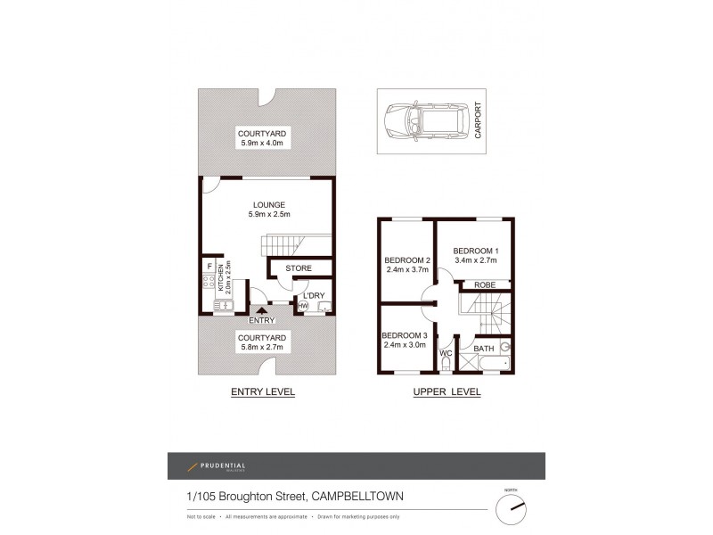 1/105 Broughton Street, Campbelltown NSW 2560 Floorplan
