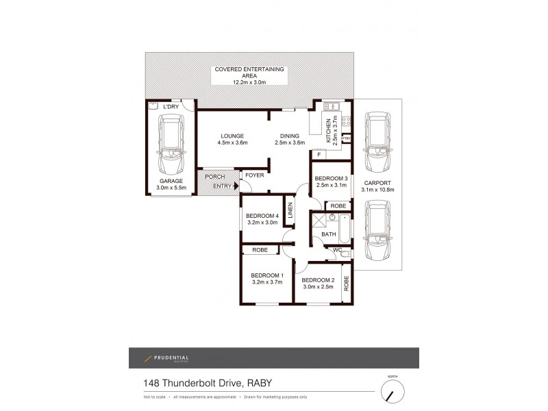 148 Thunderbolt Drive, Raby NSW 2566 Floorplan