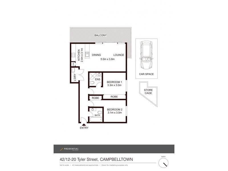 42/12-20 Tyler Street, Campbelltown NSW 2560 Floorplan