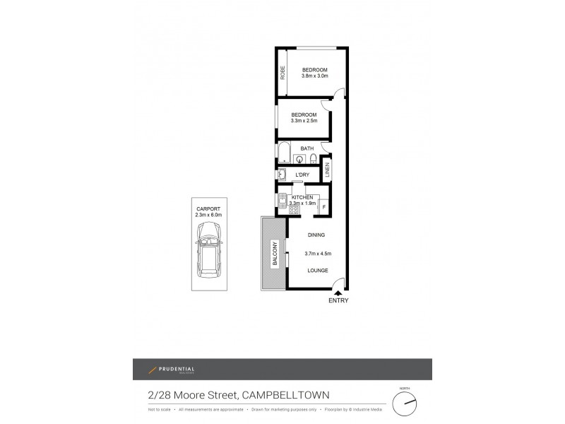 2/28 Moore Street, Campbelltown NSW 2560 Floorplan