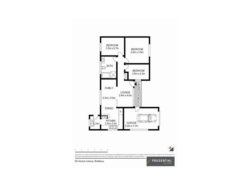 69 Akuna Avenue, Bradbury NSW 2560 Floorplan